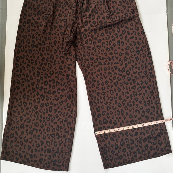 PINK Victoria's Secret Satin Pull-On Trouser Pants Leopard Print Trousers XXL - Picture 16 of 16